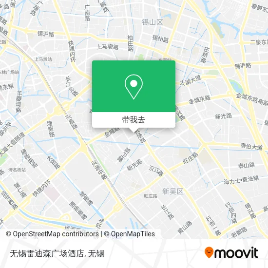 无锡雷迪森广场酒店地图