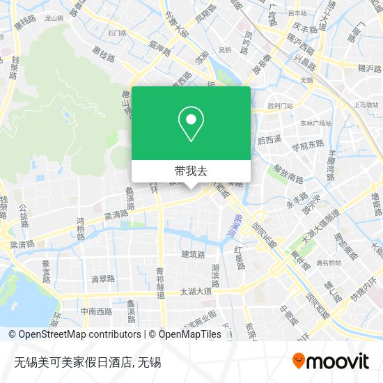 无锡美可美家假日酒店地图