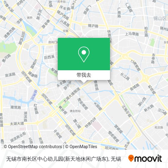 无锡市南长区中心幼儿园(新天地休闲广场东)地图