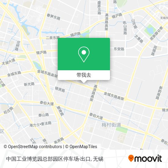 中国工业博览园总部园区停车场-出口地图