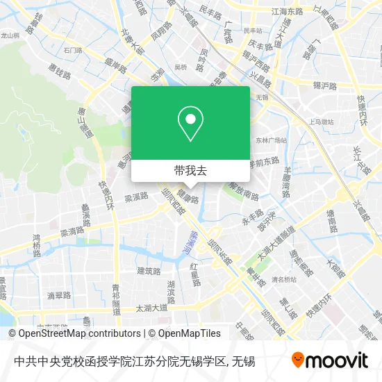中共中央党校函授学院江苏分院无锡学区地图