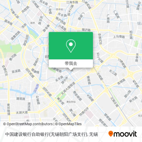 中国建设银行自助银行(无锡朝阳广场支行)地图