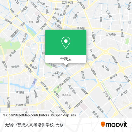 无锡中智成人高考培训学校地图