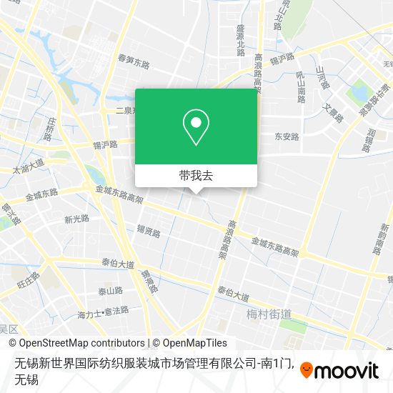 无锡新世界国际纺织服装城市场管理有限公司-南1门地图