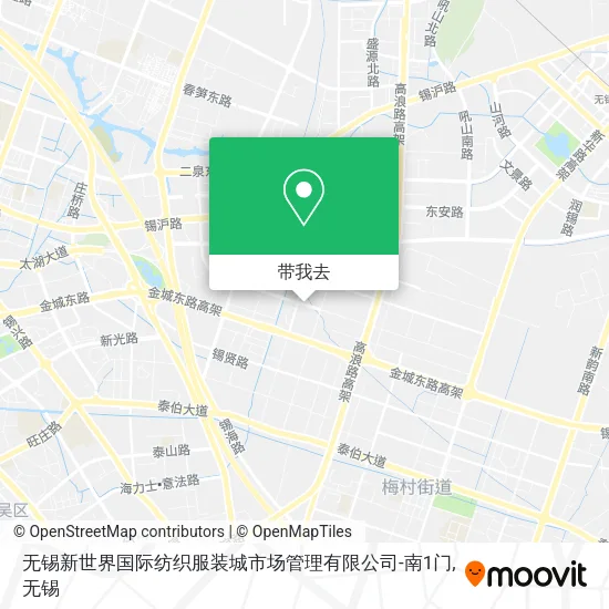 无锡新世界国际纺织服装城市场管理有限公司-南1门地图