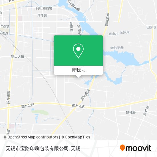 无锡市宝路印刷包装有限公司地图
