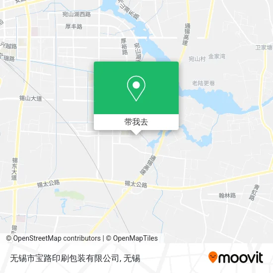 无锡市宝路印刷包装有限公司地图