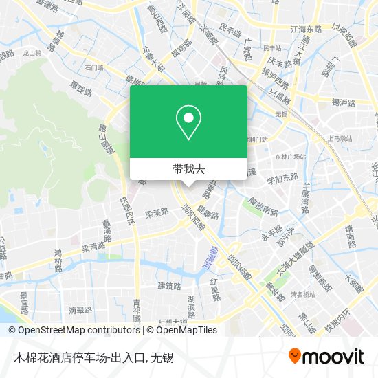 木棉花酒店停车场-出入口地图