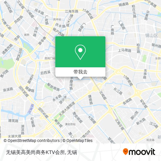 无锡美高美尚商务KTV会所地图