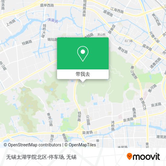 无锡太湖学院北区-停车场地图