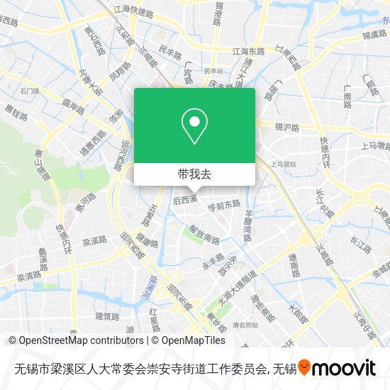 无锡市梁溪区人大常委会崇安寺街道工作委员会地图