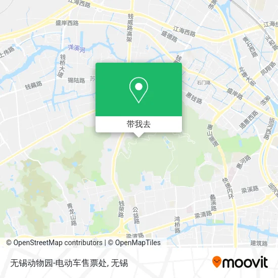 无锡动物园-电动车售票处地图