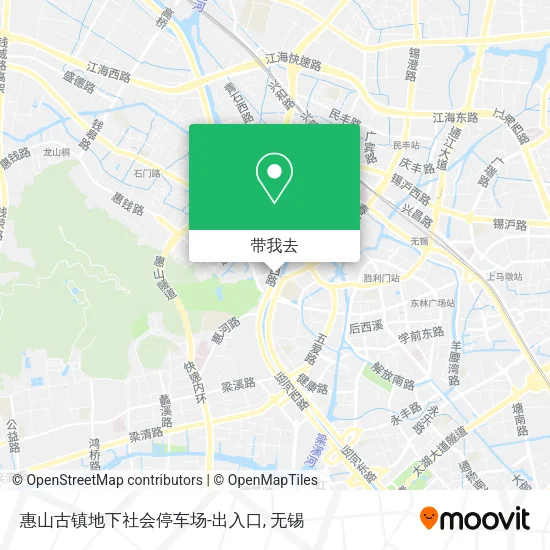 惠山古镇地下社会停车场-出入口地图