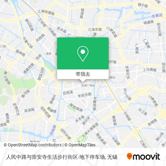 人民中路与崇安寺生活步行街区-地下停车场地图