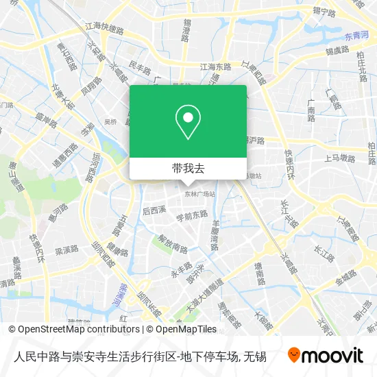 人民中路与崇安寺生活步行街区-地下停车场地图