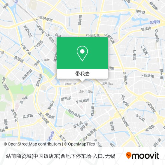 站前商贸城(中国饭店东)西地下停车场-入口地图