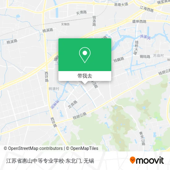 江苏省惠山中等专业学校-东北门地图
