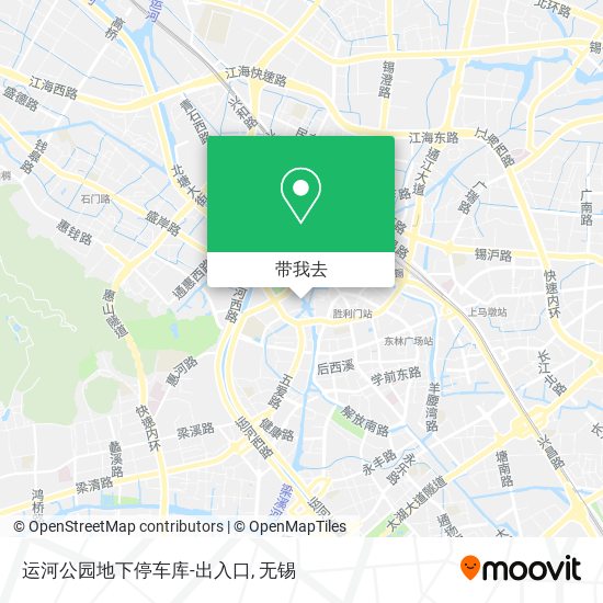 运河公园地下停车库-出入口地图