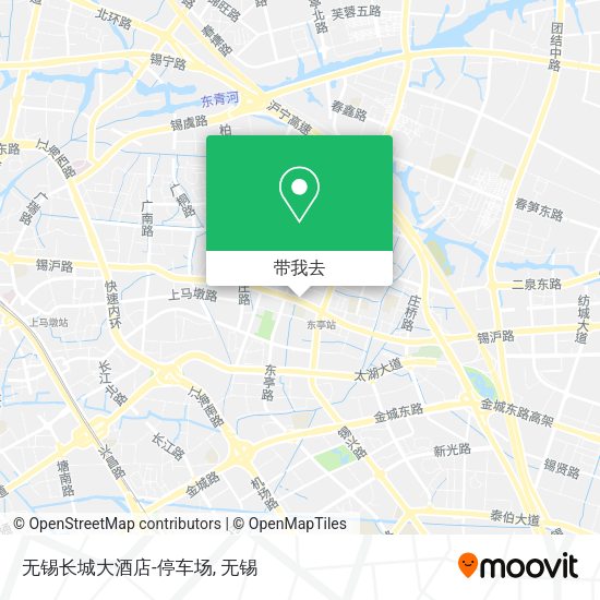 无锡长城大酒店-停车场地图