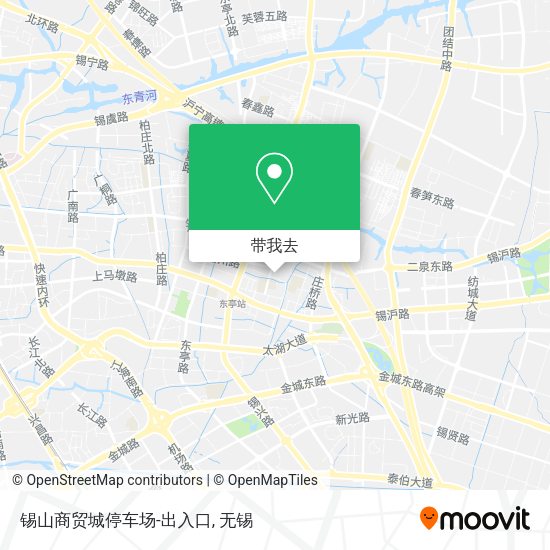 锡山商贸城停车场-出入口地图