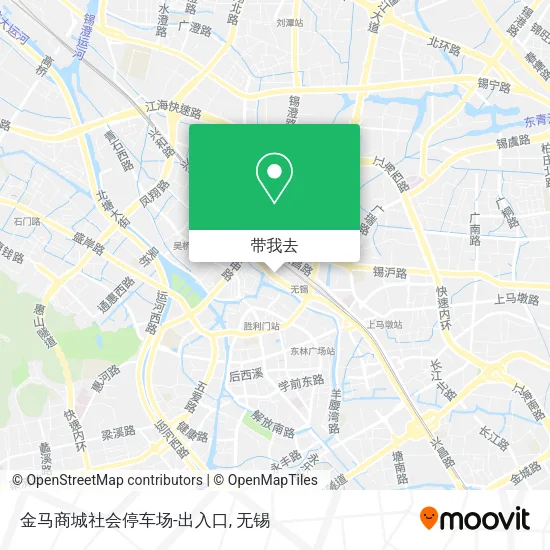 金马商城社会停车场-出入口地图