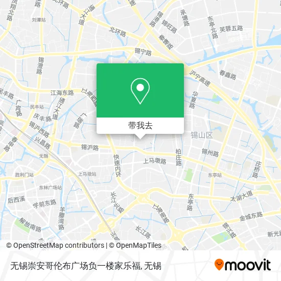 无锡崇安哥伦布广场负一楼家乐福地图