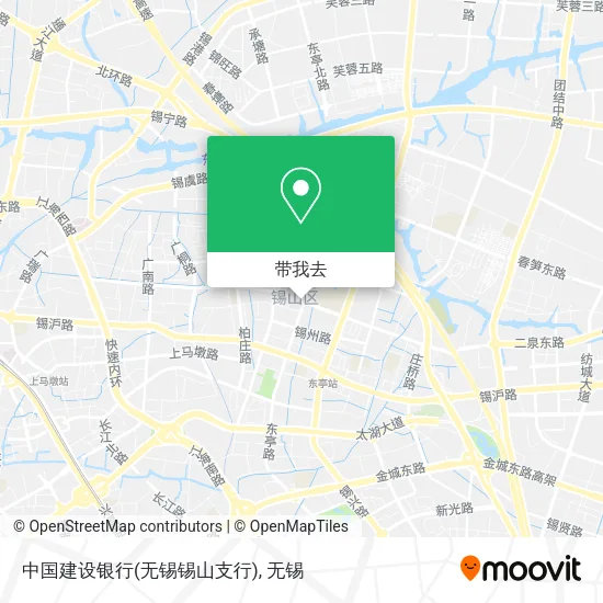中国建设银行(无锡锡山支行)地图