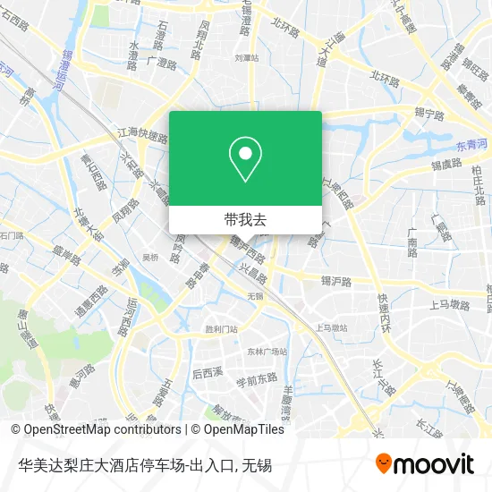 华美达梨庄大酒店停车场-出入口地图