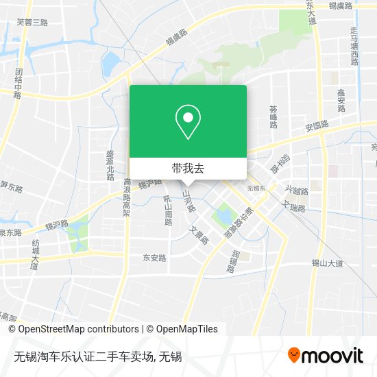 无锡淘车乐认证二手车卖场地图