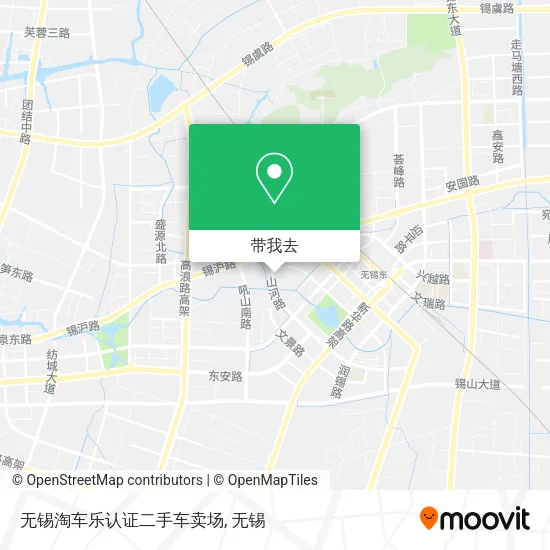 无锡淘车乐认证二手车卖场地图