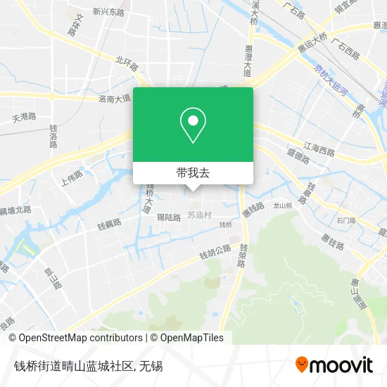 钱桥街道晴山蓝城社区地图