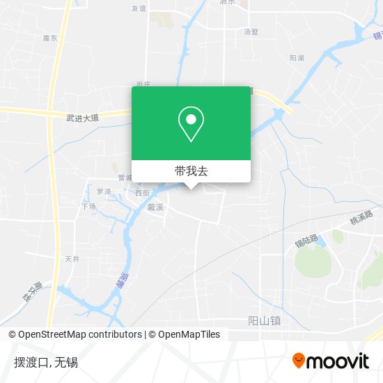 摆渡口地图
