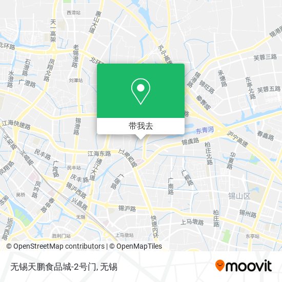 无锡天鹏食品城-2号门地图