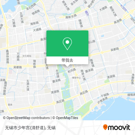 无锡市少年宫(清舒道)地图