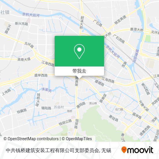 中共钱桥建筑安装工程有限公司支部委员会地图