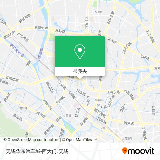 无锡华东汽车城-西大门地图
