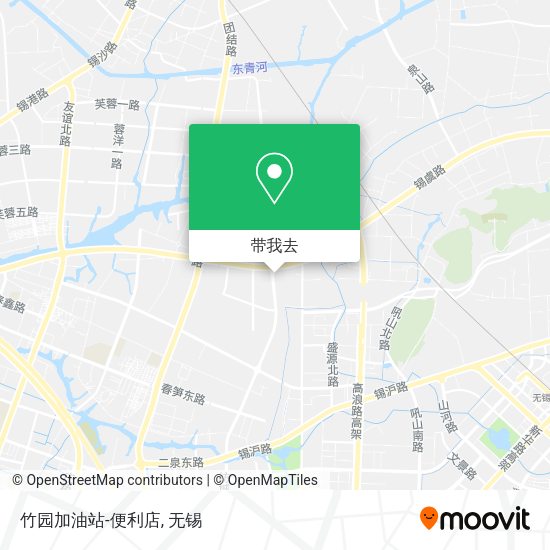 竹园加油站-便利店地图