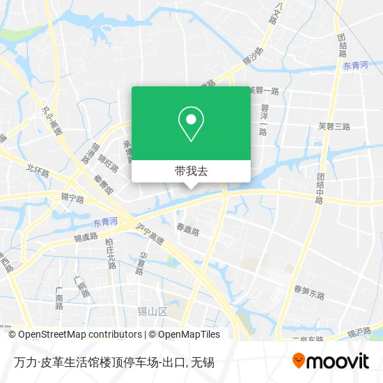 万力·皮革生活馆楼顶停车场-出口地图