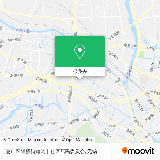 惠山区钱桥街道晓丰社区居民委员会地图