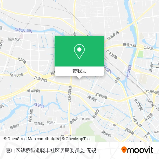惠山区钱桥街道晓丰社区居民委员会地图