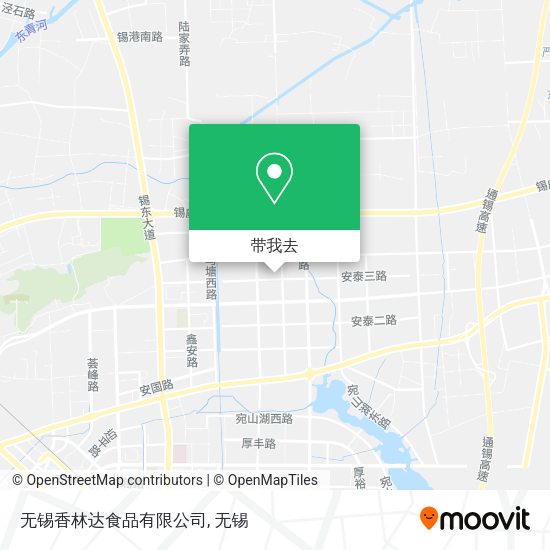 无锡香林达食品有限公司地图