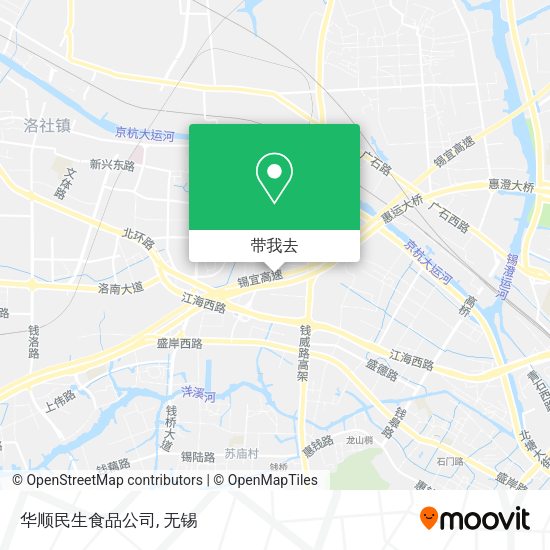华顺民生食品公司地图