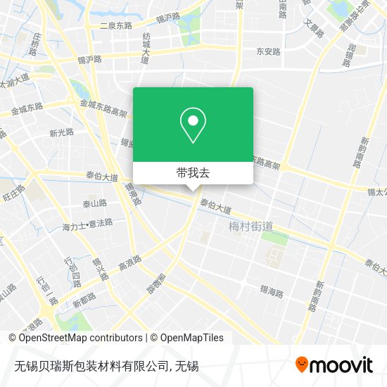 无锡贝瑞斯包装材料有限公司地图