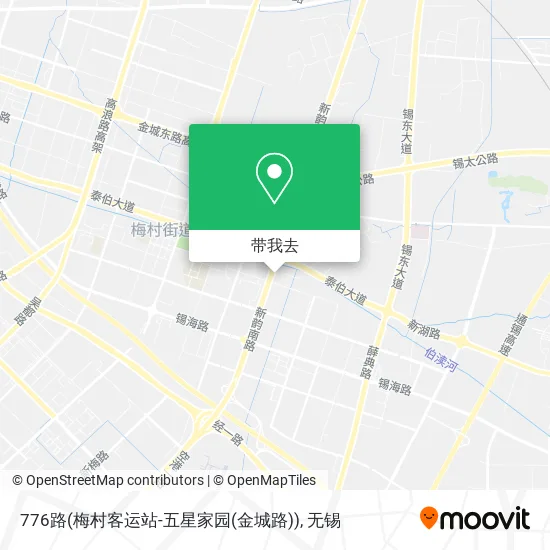 776路(梅村客运站-五星家园(金城路))地图