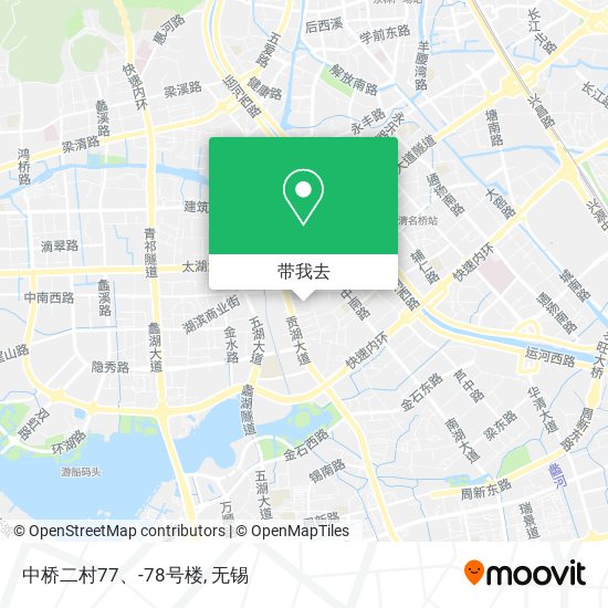 中桥二村77、-78号楼地图