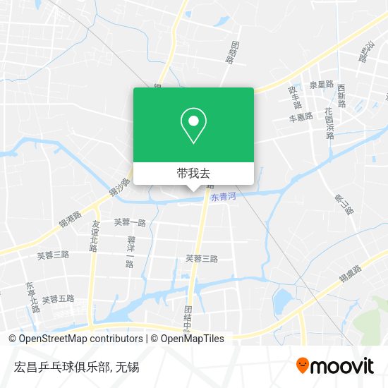 宏昌乒乓球俱乐部地图