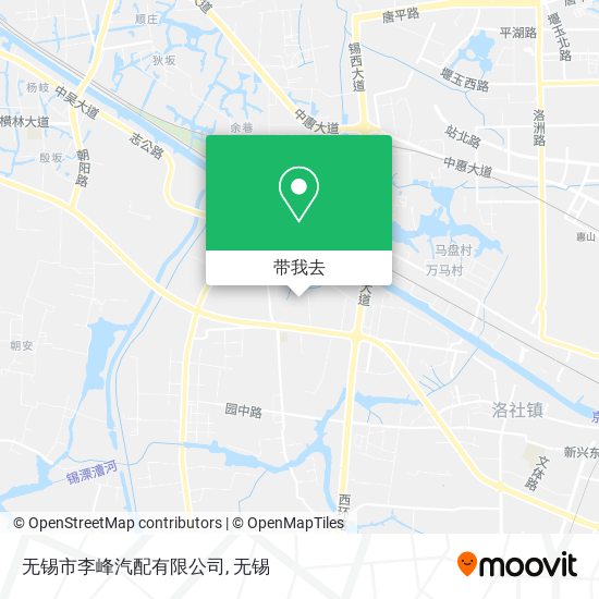 无锡市李峰汽配有限公司地图