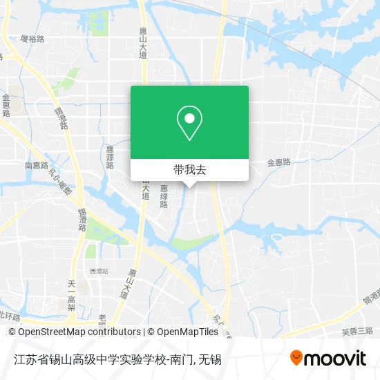 江苏省锡山高级中学实验学校-南门地图