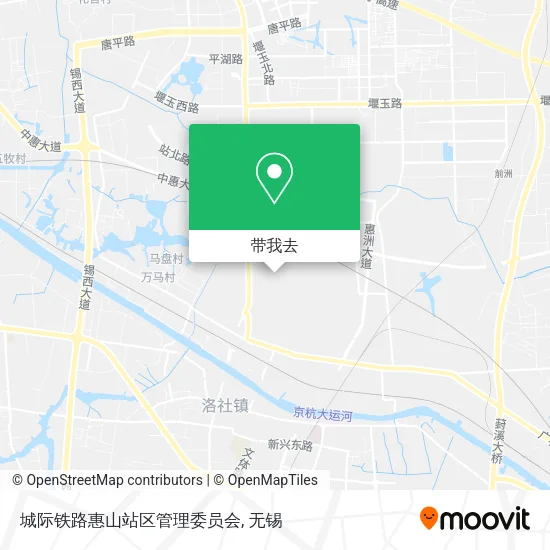 城际铁路惠山站区管理委员会地图