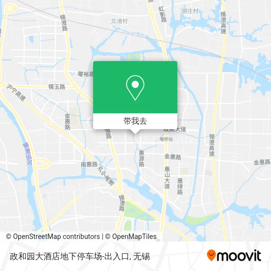 政和园大酒店地下停车场-出入口地图